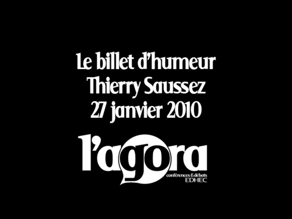 Billet Thierry Saussez