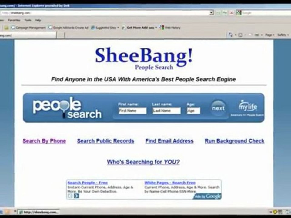 PEOPLE SEARCH USA - SheeBang is a Good One - Find People