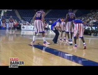 Jay Bruce with the Harlem Globetrotters