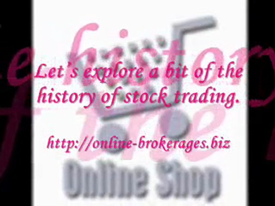 Online brokerages