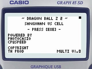 DRAGON BALL Z 2 DEMO CASIO GRAPH85 SD
