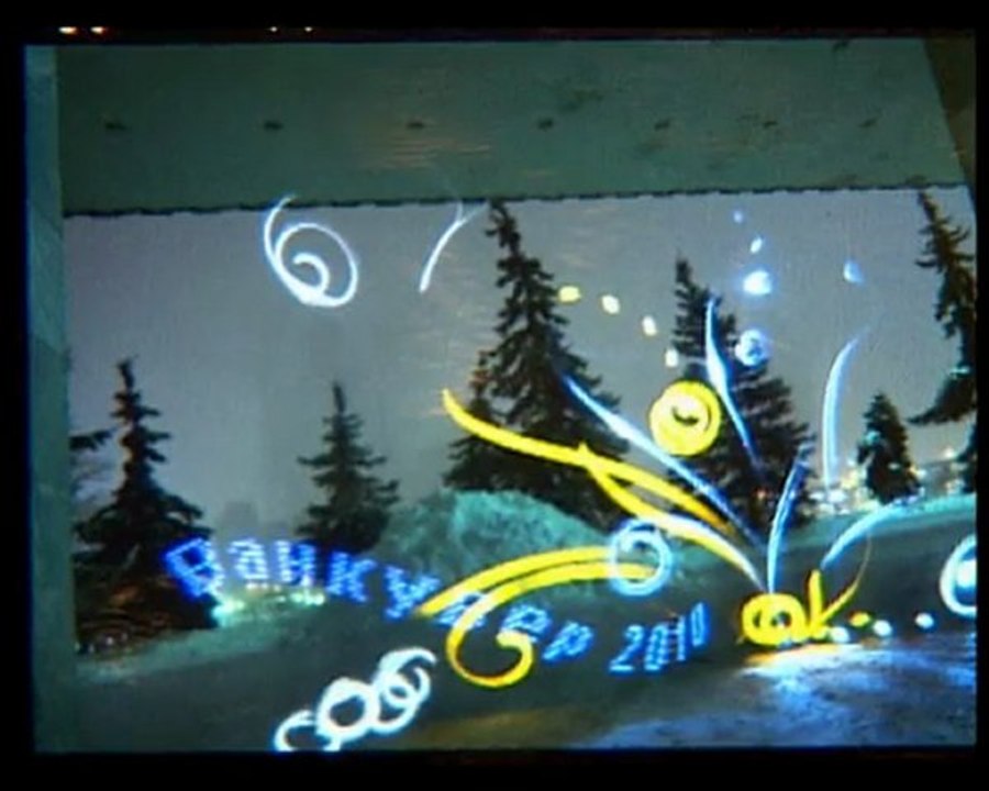 Channel One Russia about Vancouver2010 freezelight-promo