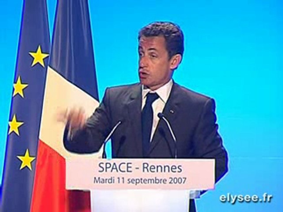 Discours lors de linauguration du salon SPACE à Rennes