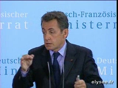 Conférence de presse conjointe avec Madame Angela MERKEL