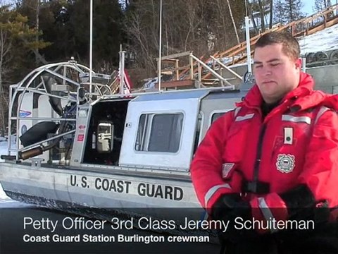 Coast Guard Station Burlington Demonstartes Their Airboat