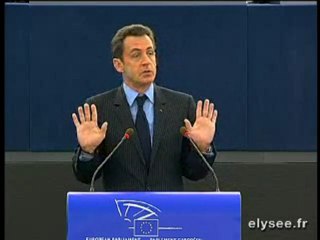 Discours devant le Parlement européen à Strasbourg