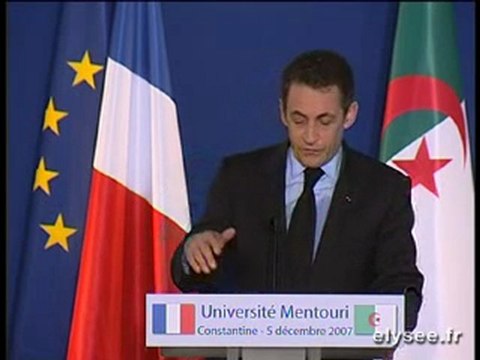 Discours à l'Université MENTOURI de Constantine