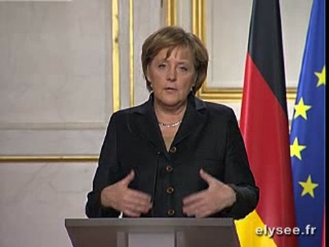 Conférence presse conjointe Mme Angela MERKEL
