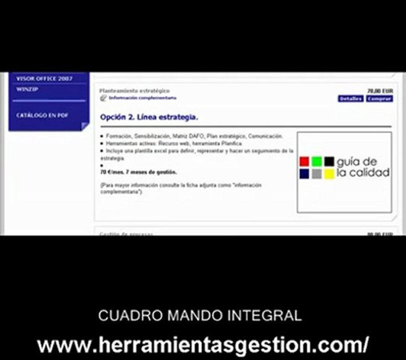 Modelo calidad Better Market And Profits