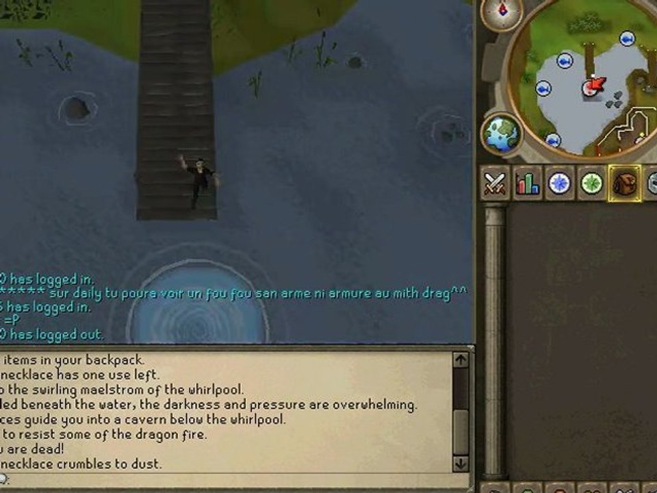 runescape delire : un foufou se suicide au mithril dragon