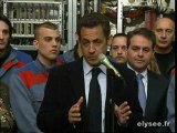 Allocution devant les salariés de l'usine ALSTOM à Tarbes