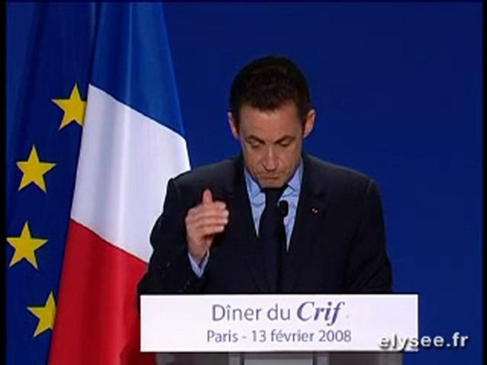 Discours lors du dîner du CRIF
