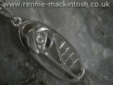 Sterling silver Charles Rennie Mackintosh necklace DWA337