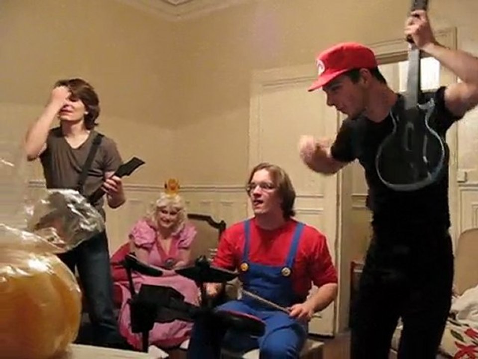 Soirée pendaison crémaillère Band Hero/Guitar Hero.