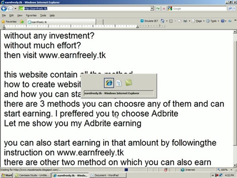 Earn free money on the internet without any investment