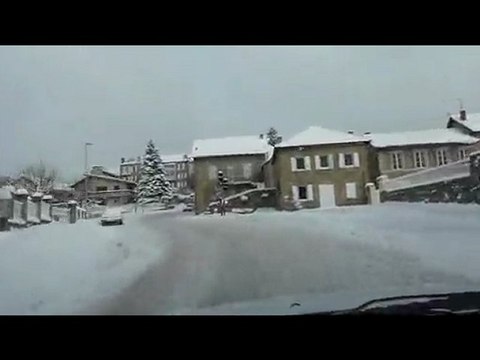 L'état des routes en Haute-Loire le 13 février 2010