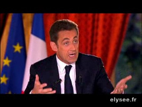 Intervention En direct de l'Elysée