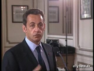 Allocution devant l'équipe de France de football