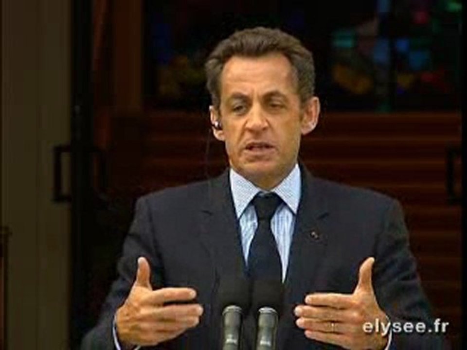 Conférence conjointe avec MM. SARKOZY, COWEN