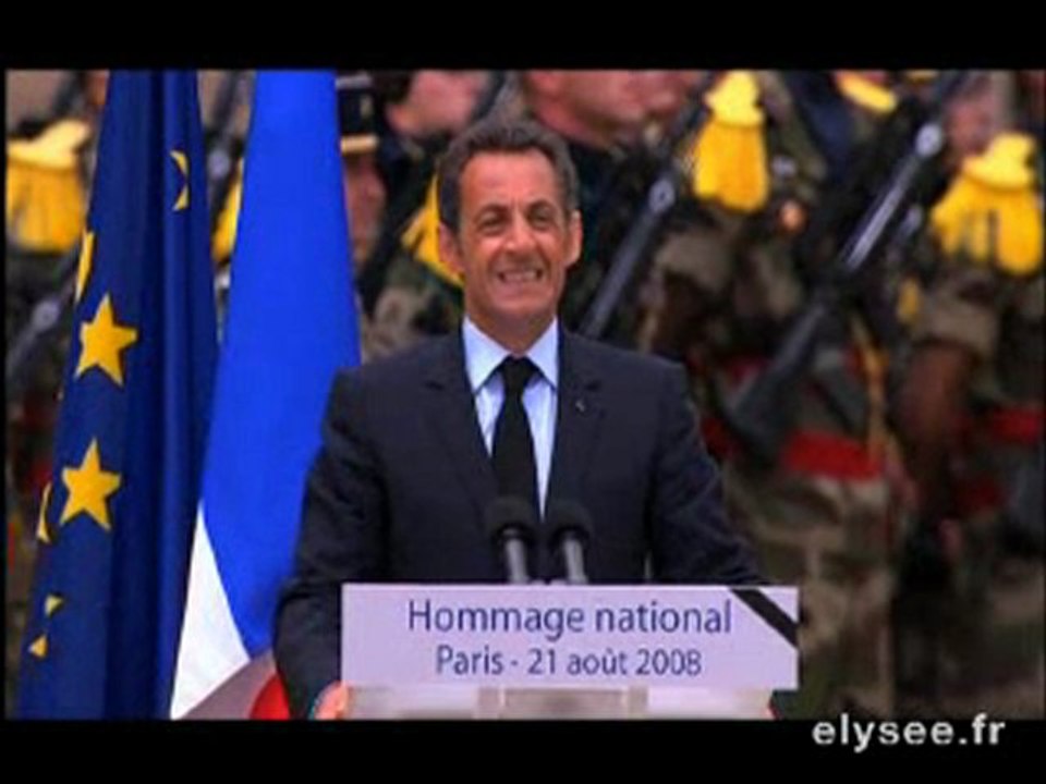 Discours d'hommage national aux soldats tués en Afghanistan