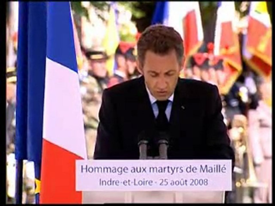 Allocution lors de l'hommage aux martyrs de Maillé
