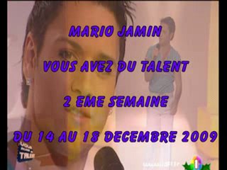 MARIO JAMIN - 2 EME SEMAINE IDF1 DU 14 AU 18 DECEMBRE 2009