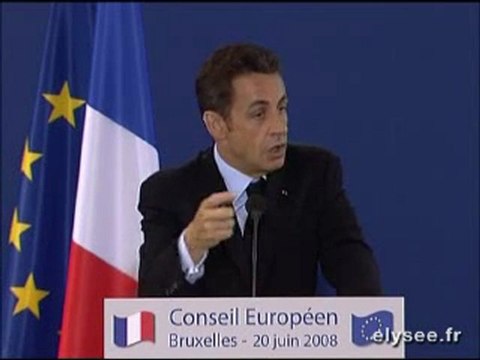 Conférence presse à l'issue du Conseil européen de Bruxelles
