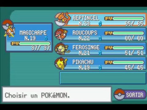 pokemon rouge feu 06 l'aréne d'azuria