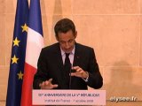 50ème anniversaire de la Constitution à l'Institut de France