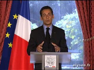 Intervention à l'issue du Conseil des ministres