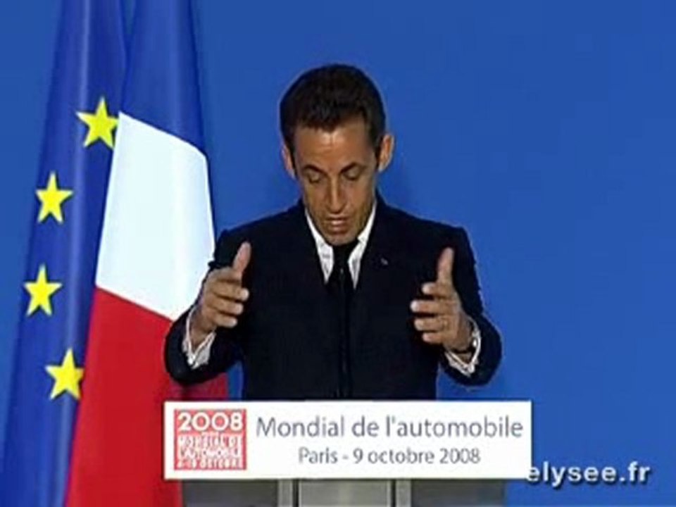 Allocution au mondial de l'automobile