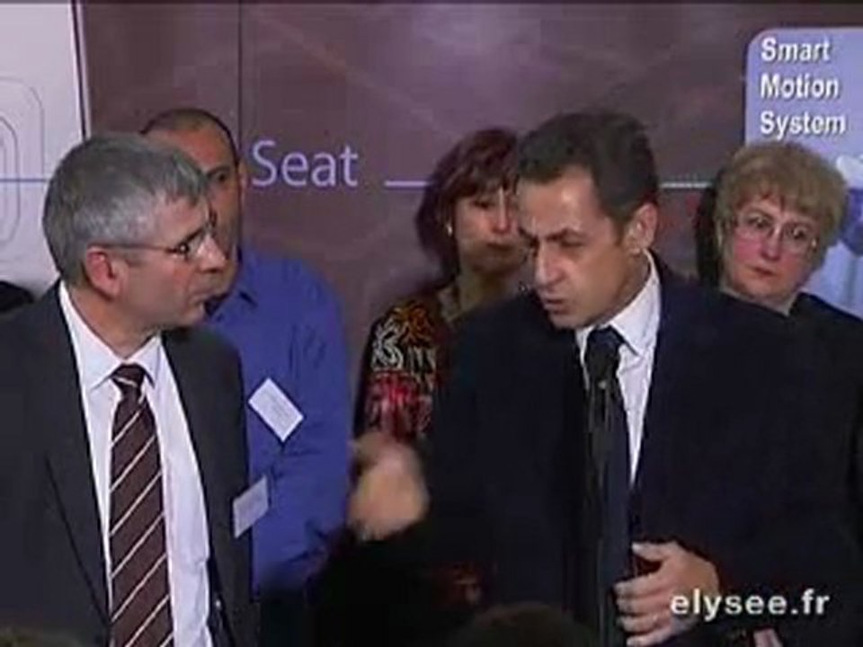 Allocution devant les salariés de PGA Electronique