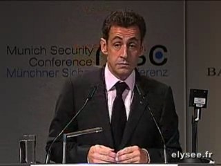 Allocution Conférence sur la sécurité à Munich