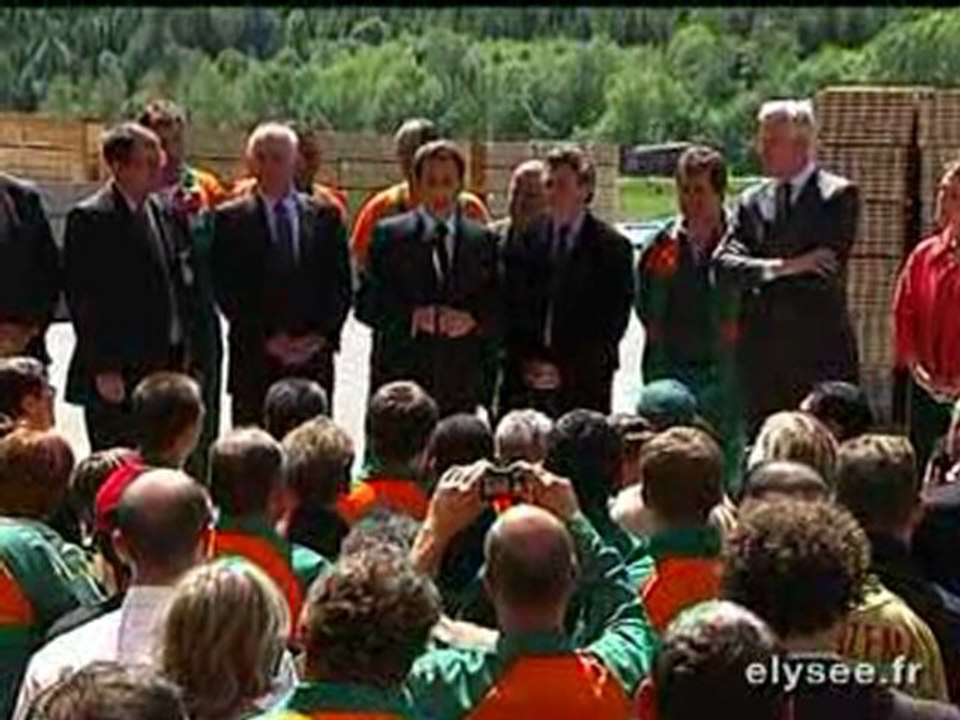 Site SIAT BRAUN - Allocution informelle devant les salariés