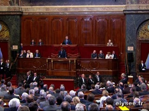 Discours M. SARKOZY Parlement réuni en Congrès à Versailles