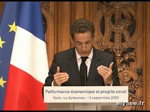 Discours Mesure Performance économique et du Progrès Social