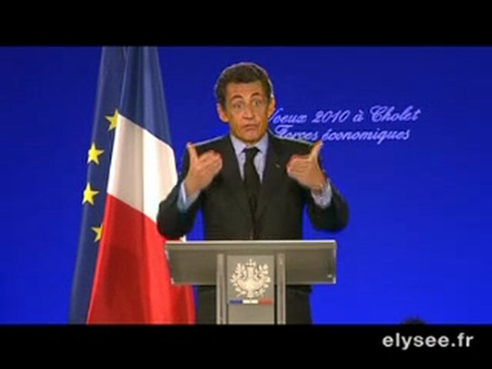 Vœux aux forces économiques de la nation à Cholet