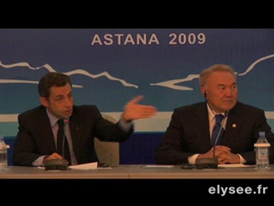 Discours de M. SARKOZY au forum franco-kazakhstanais