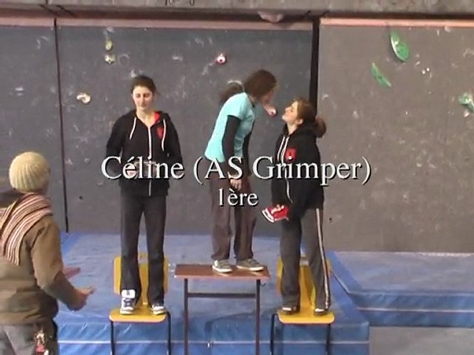 championnat PACA FFME 2010 seniors dames le podium