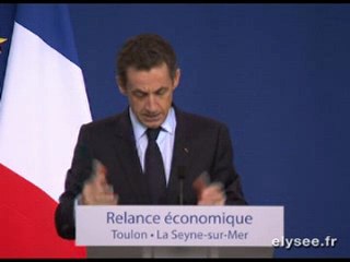 Discours à la Seyne-sur-Mer sur la relance de l'économie