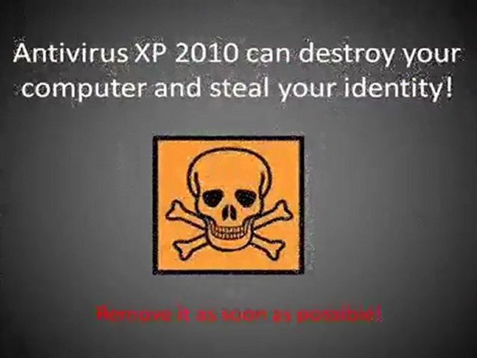 How To Remove Antivirus XP 2010 - Antivirus XP 2010 Removal