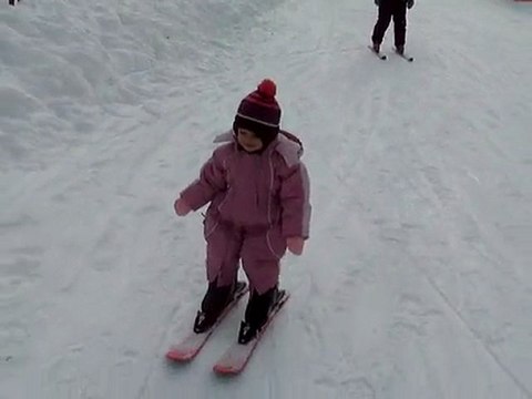 1ere descente à ski