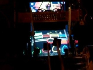 Robot Playing Rockband on iphone