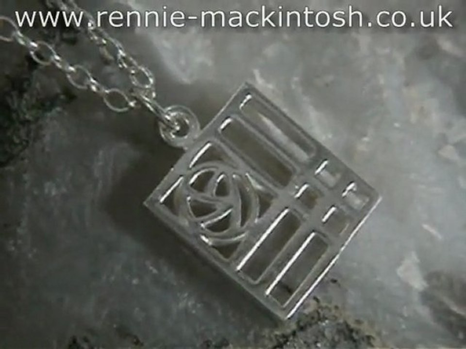 Sterling silver Charles Rennie Mackintosh necklace DWA349