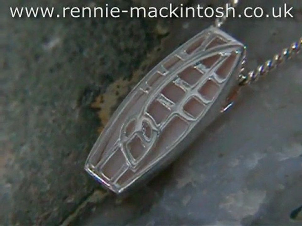 Sterling silver Charles Rennie Mackintosh necklace DWA267