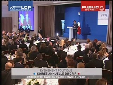 Sarkozy au Crif 2008