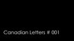 Canadian Letters # 001