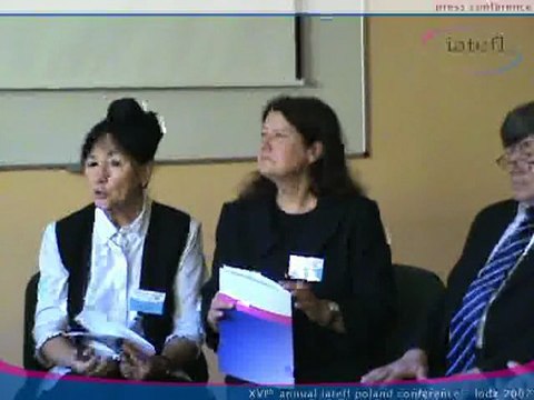 IATEFL Poland - Lodz 2007 - Press Conference