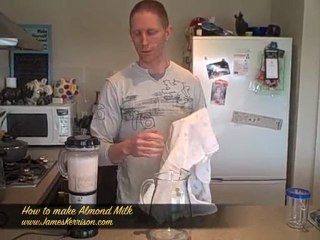 How To Make Almond Milk with Hobart Boot Camp Instructor