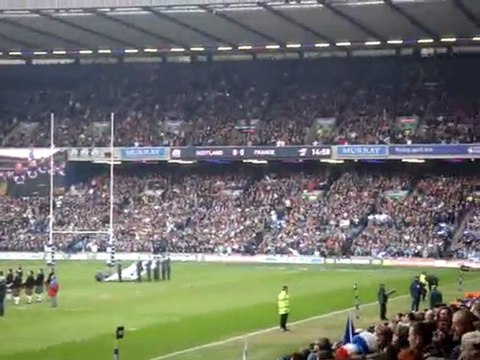 Flower of Scotland Murrayfield 2010
